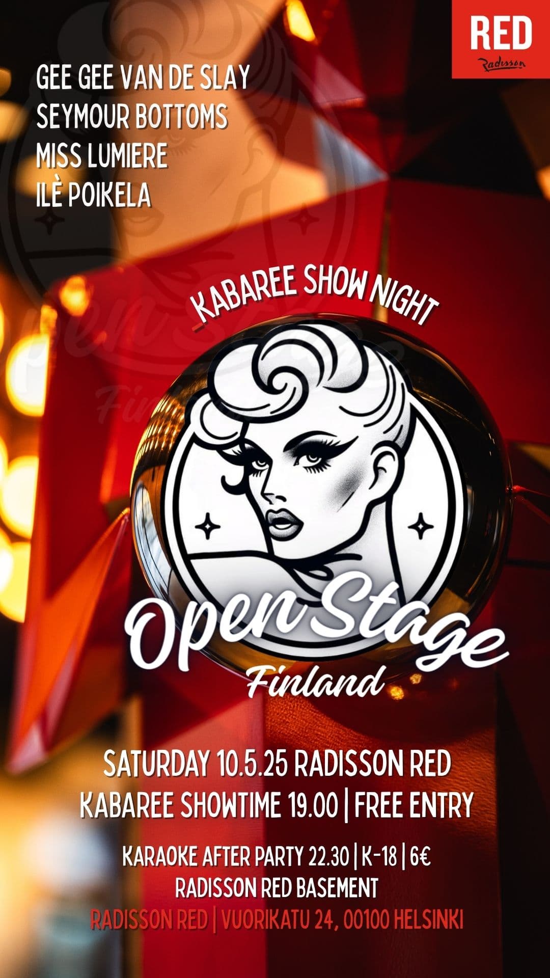 Open Stage Finland 1 year anniversary / Kabaree Show - HELSINKI 10.5.2025